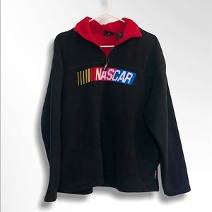 Vintage NASCAR Black Quarter Zip Oversized